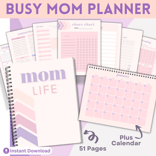 PLR Busy Mom Planner