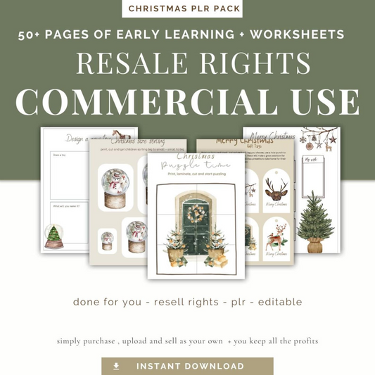 Screen‑Free Holiday Fun – Christmas Activity Bundle – Ages 3‑10 – 50+ Pages