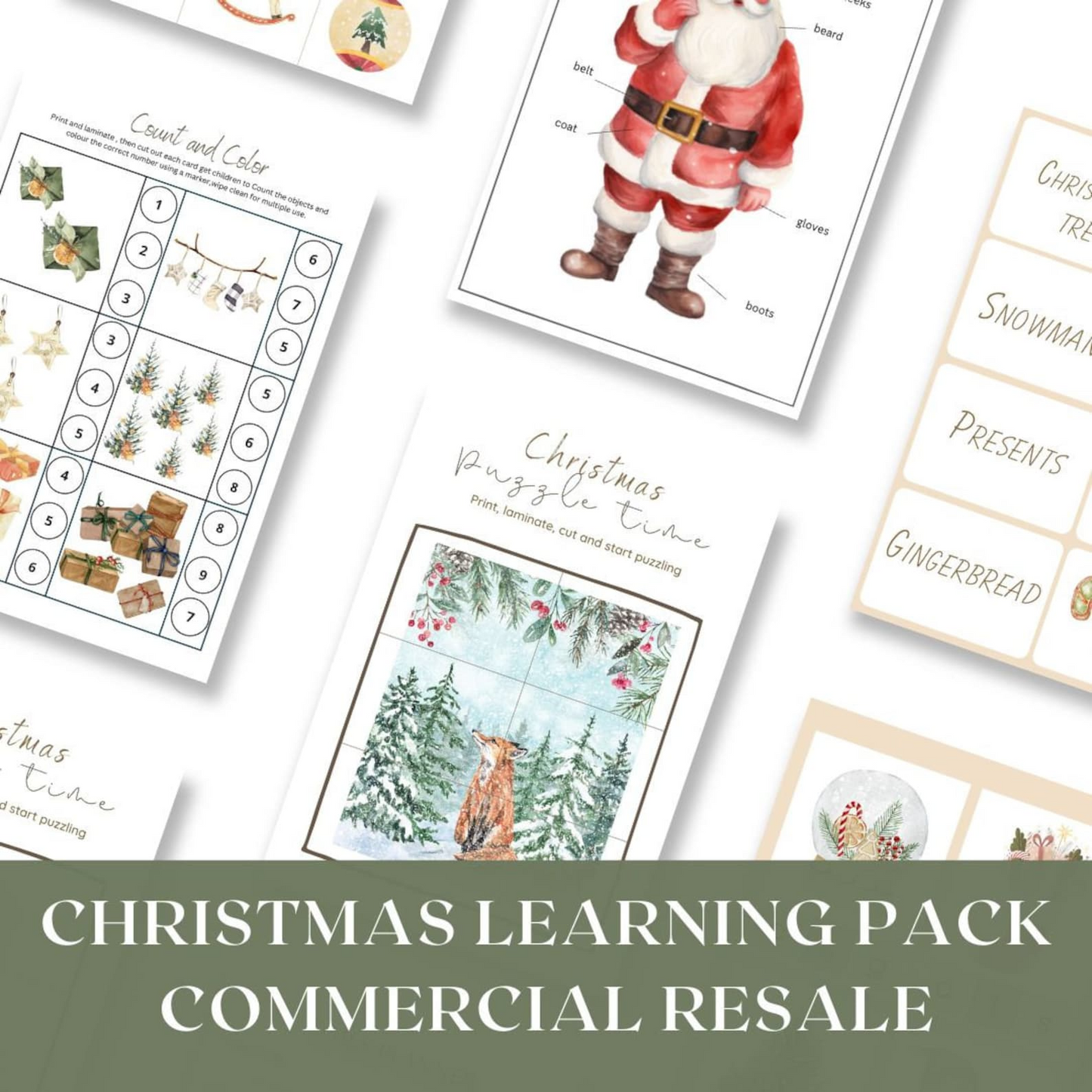 Screen‑Free Holiday Fun – Christmas Activity Bundle – Ages 3‑10 – 50+ Pages